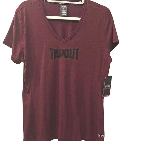 Tapout Logo S/S V-Neck T-Shirt - Picture 1 of 3